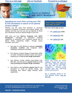 webinar optimus ansys mini