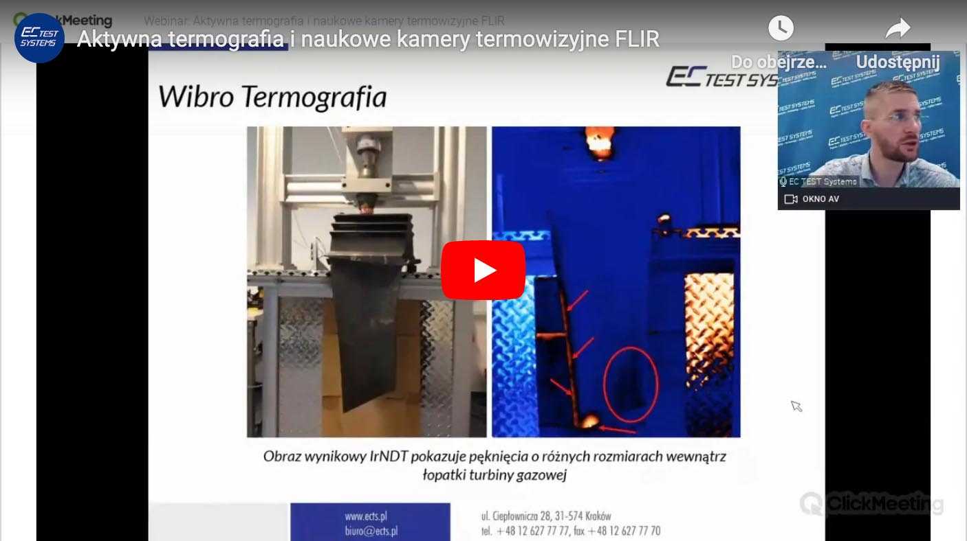 Ekskluzywne webinaria ECTS Aktywna termografia i naukowe kamery termowizyjne FLIR - Ekskluzywne webinaria ECTS