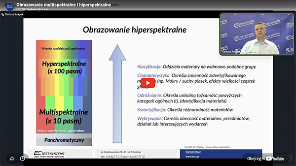 Obrazowanie multispektralne i hiperspektralne 2026 - Obrazowanie multispektralne i hiperspektralne
