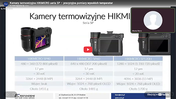 Kamery termowizyjne HIKMICRO seria SP – precyzyjne pomiary wysokich temperatur - Kamery termowizyjne HIKMICRO seria SP – precyzyjne pomiary wysokich temperatur